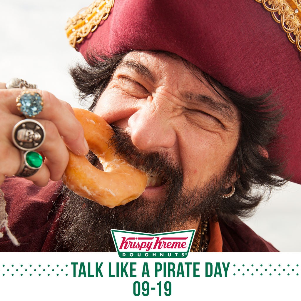Talk Like a Pirate Day at Krispy Kreme September 19
