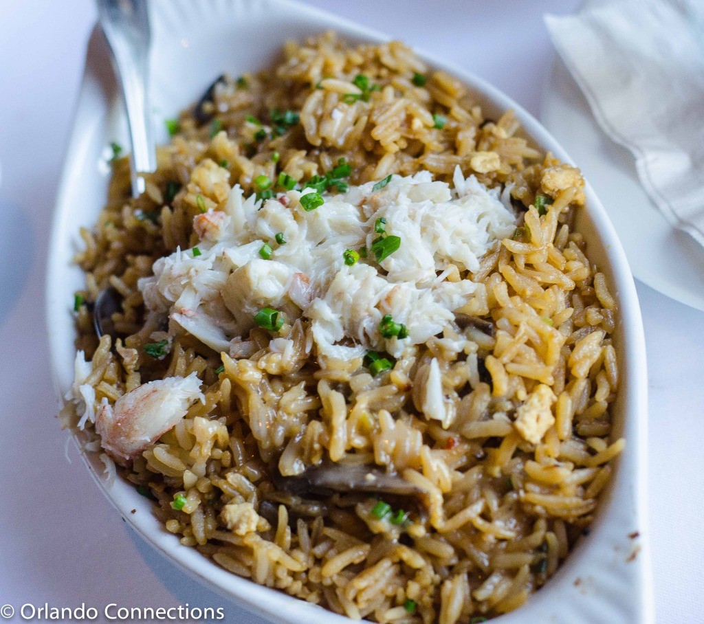 Crab Fried Rice with Scallions and Mushrooms