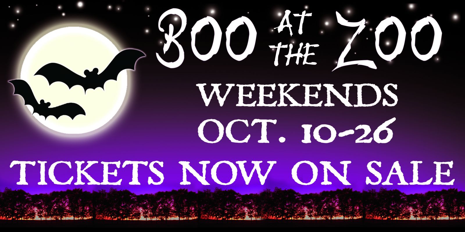 Boo at the Zoo:  October 10 – 26