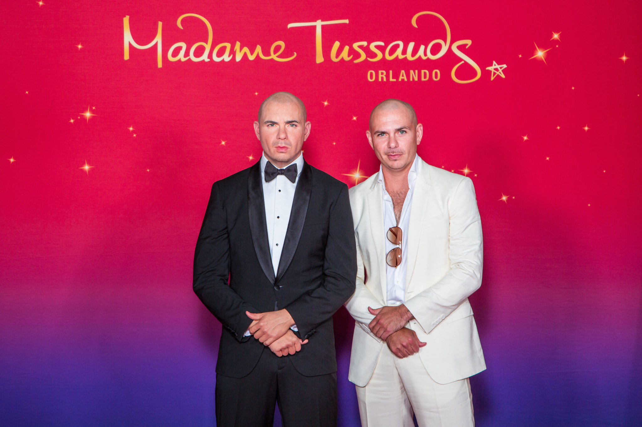 Pitbull Meets Himself at Madame Tussauds Orlando