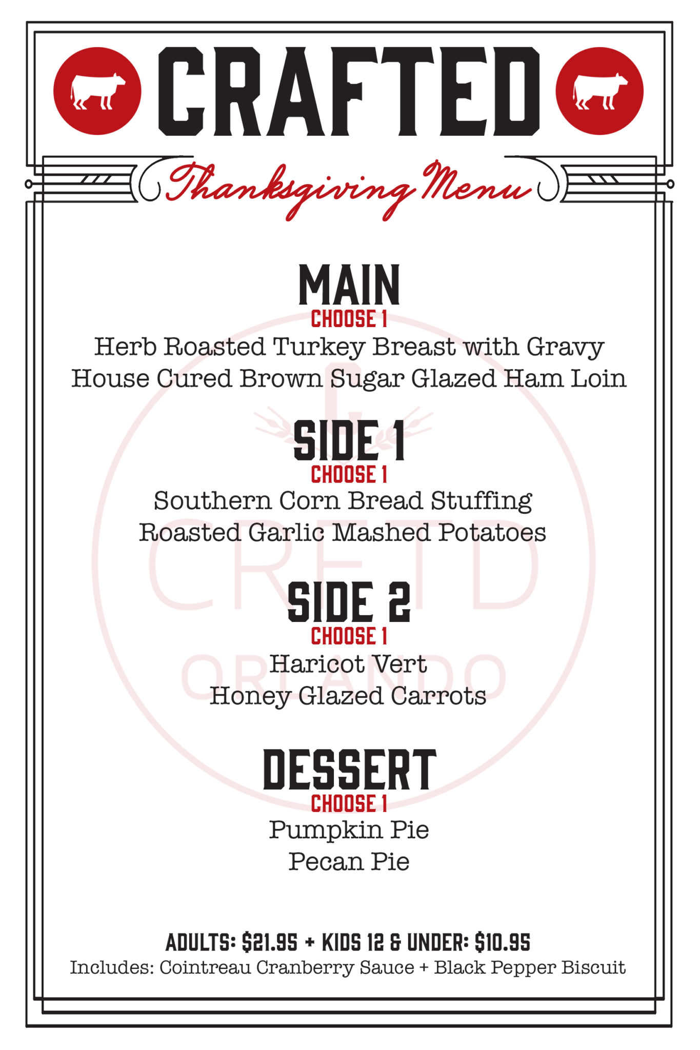 Thanksgiving at Crafted Block and Brew