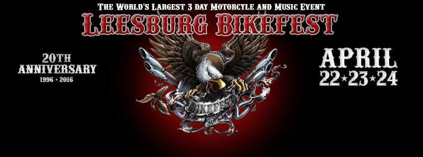 Leesburg Bikefest:  April 22 – 24