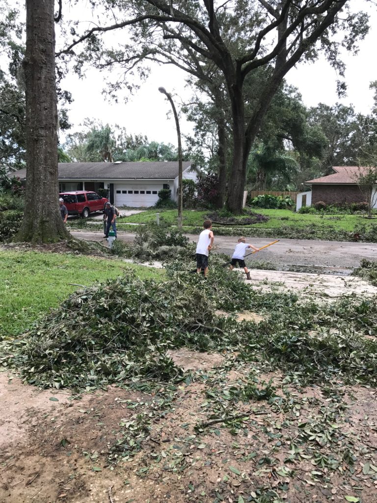 Neighbors helping neighbors after Hurricane Irma